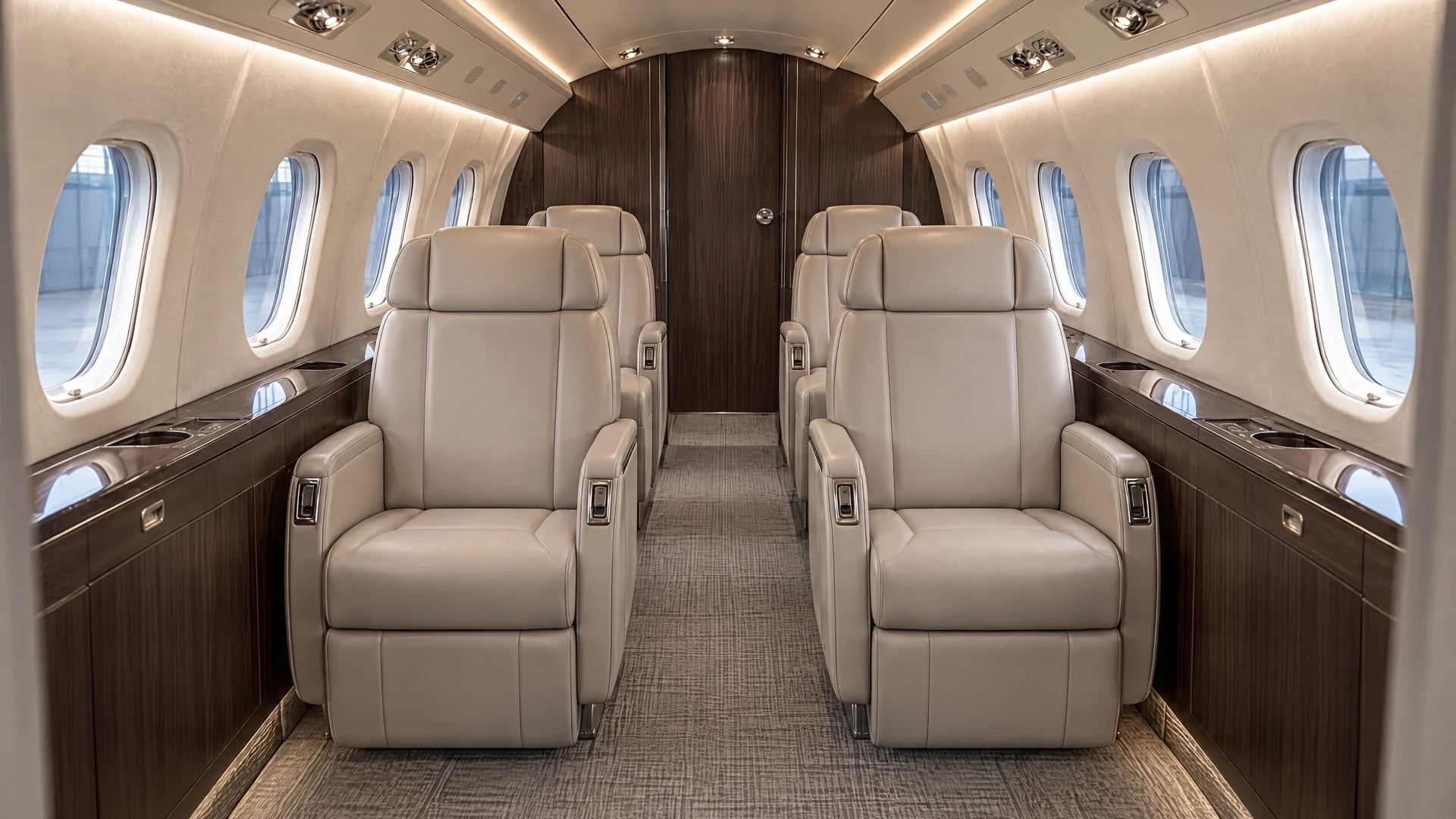 The forward cabin, facing aft.